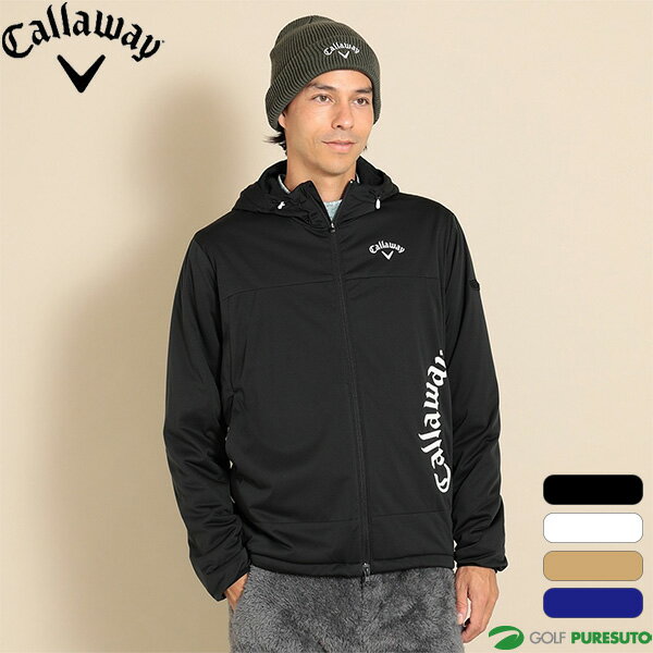 キャロウェイ 長袖 フルジップブルゾン スターストレッチ ふんわり裏地付き メンズ C23215106 ゴルフウェア 2023年秋冬モデル Callaway 秋冬ウェア アウター 収納袋付き おしゃれ ブランド