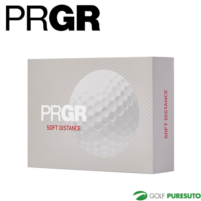 プロギア PRGR ゴルフボール SOFT DISTANCE ソフトディスタンス 2024年モデル 1ダース（12球入）