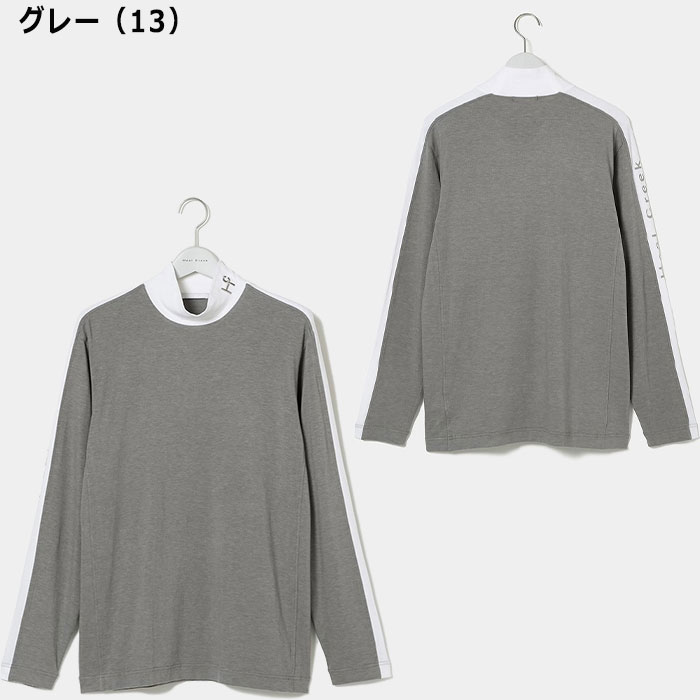 ヒールクリーク インターアクション 長袖 ハイネック 001-22011 ゴルフウェア トップス 2024年秋冬モデル Heal Creek GOLF おしゃれ メンズ