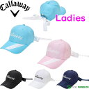 レディース キャロウェイ ゴルフキャップ リボン付きキャップ C24191205 帽子 ヘッドウェア Callaway Golf 女性用 秋冬モデル 秋冬ウェア...