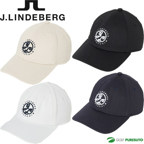 J Lindberg - J.リンドバーグ ゴルフキャップ ロゴ刺繍キャップ メンズ 073-53230 ヘッドウェア 帽子 J.LINDEBERG 2025年春夏モデル 春夏ウェア おしゃれ ブランド