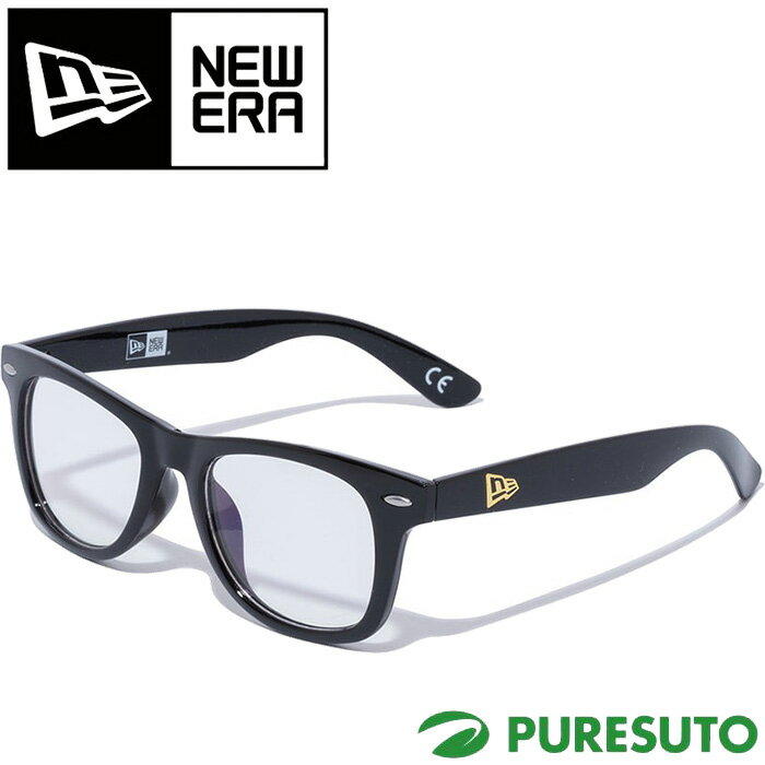 乐天商城 - ニューエラ NEW ERA サングラス ウェリントン スクエアレンズ シャイニーブラックフレーム ライトブルーレンズ ユニセックス 14518152 2025年春夏モデル NEWERA アイウェア メンズ レディース カジュアル ゴルフ スポーツ タウンユース アウトドア おしゃれ ブランド