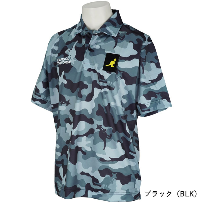 カンゴール トライフォース カモ柄 半袖 ポロシャツ KTG-06PS メンズ ゴルフウェア シャツ おしゃれ golf