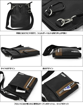 シザーケース シザーバッグ/DEVICE (デバイス) MC フェイクレザー 2way シザーケース /ミニ ショルダーバッグ メンズ レディース ウエストバッグ ウエストポーチ ヒップバッグ ポシェット 斜めがけバッグ 合成皮革 合皮 レザー シンプル 無地 ブラック 黒 おしゃれ/ r