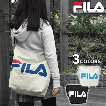 ショルダーバッグ レディース 斜めがけ かわいい/FILA フィラ キャンバス ビッグロゴ ショルダーバッグ 通勤 通学 A4 大きめ ショルダー バッグ マザーズバッグ 無地 シンプル かわいい 可愛い おしゃれ オシャレ 布 帆布 生成り コットンキャンバス ブランド ロゴ r