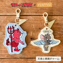 トムとジェリー チャーム グッズ トムジェリ キャラクター FLAPPER フラッパー 天使と悪魔 刺繍 バッグチャーム キーホルダー 鍵 おしゃれ 可愛い か...
