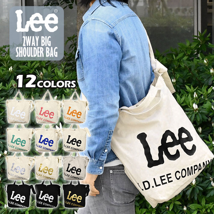 Lee バッグ メンズ Lee リー キャンバス 2way ショルダーバッグ トートバッグ トート メンズ 斜めがけ 大人 大きめ おしゃれ 軽量/ BIGナナメプリント /ショルダー 斜めがけバッグ 斜め掛けバッグ バッグ 大容量 シンプル 軽い オシャレ 通勤 通学 A4 旅行 コットンキャンバス 帆布 ブランド/ r