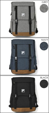 リュック メンズ/FILA フィラ ポリキャンバス フラップ リュック リュックサック マザーズバッグ 通勤 通学 通学用 遠足 学生 大学生 高校生 A4 大容量 大きめ バッグ 無地 シンプル おしゃれ オシャレ 大人 たくさん 多い サイドポケット ナイロン ブランド ロゴ r