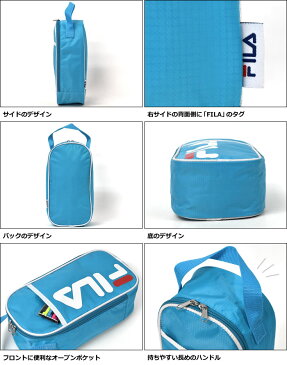 FILA (フィラ) ポリエステル シューズケース /レディース メンズ 大人 女の子 男の子 かわいい 可愛い おしゃれ オシャレ シューズバッグ シューズポーチ 収納 靴 靴入れ シューズ入れ バッグ バック 上履き入れ 上靴入れ 無地 シンプル 軽い 軽量 ナイロン ブランド/ r
