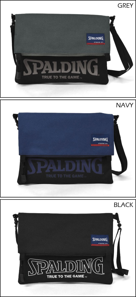 ミニショルダーバッグ メンズ/SPALDING スポルディング ポリキャンバス 3way サコッシュバッグ 男性 男子 バッグ ショルダーバッグ 斜めがけバッグ ミニバッグ 2way クラッチバッグ スクエア 四角 横型 縦型 縦長 フェス おしゃれ 大人 A4 ナイロン 軽い ブランド ロゴ r