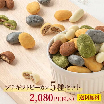 スイーツ プレゼント 食品 プチギフト【送料無料/あす楽対応】 約23万セット販売 WEB限定おすすめ 2パターンから選ぶチョコレートプチギフト 5種セット お菓子 詰め合わせ 贈り物 洋菓子 手土産 個包装 セット ピーカンナッツ