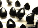 【オニキス ペアシェイプ型 縦約14mm-14.5mm 横約10mm-10.5mm】一連 約29珠【ブラジル産】