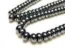 【テラヘルツ鉱石 ぷっくりボタン型ビーズ 約8mm-8.5mm 厚み5mm】一連 約38-40cm 話題の 高純度 テラヘルツ 鉱石 2020年 検査機関にて検...