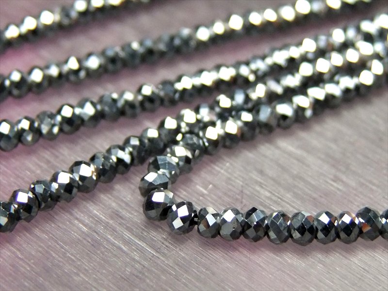 ●【テラヘルツ鉱石 キラキラボタンカットビーズ 約3mm】一連 約38-40cm 極小サイズ 話題の 高純度 テラヘルツ 鉱石 2020年 検査機関にて検査済み...