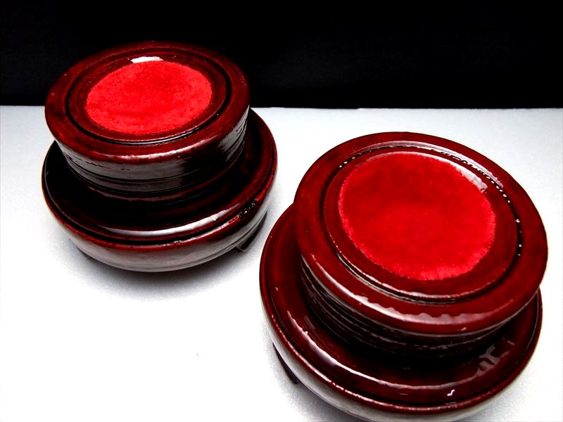 激安【Mサイズ 丸玉用 回転（ベアリング式）木製台座】直径約68mm×高さ約58mm 直径...