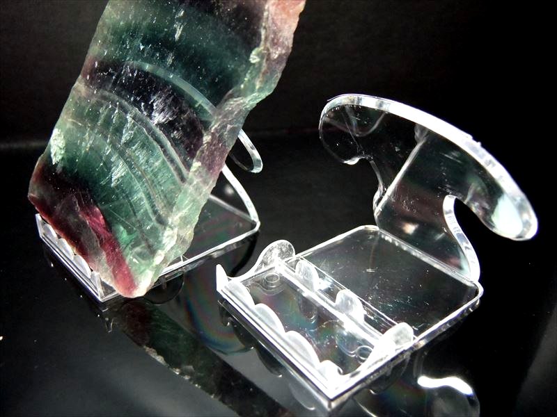 ●【天然石プレート用 台座】高さ約50mm、幅約46mm プレート形状などの天然石置物や原石などのディスプレイに【プラスチック製】【inmy】 パワーストーン ...