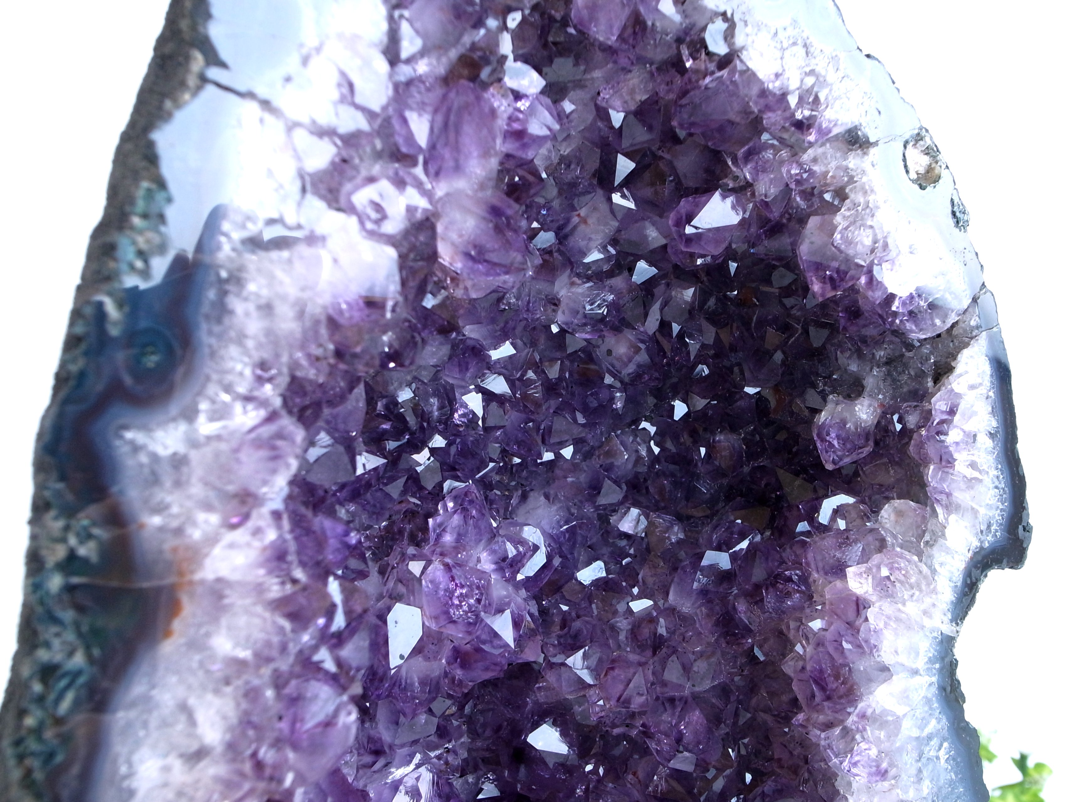 透明&濃いパープル!【アメジスト ドーム(アメジストカペーラ)】高さ 274mm 重さ 7084g 風水最強 家運や社運の上昇に!玄関インテリアとして人気 1点...