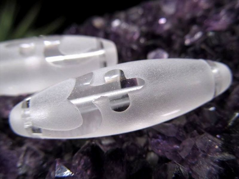  感謝祭期間中ポイント2倍 水晶天珠 宝瓶天珠(ほうびんてんじゅ) 最大...