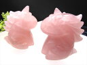 【ローズクォーツ ぷっくりユニコーン 彫り】高さ約50mm 重さ50g-60g前後 1個売り 恋愛運上昇 インテリアに 風水グッズ ユニコーン 置物