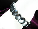 【9日までクーポンで最大11%off】ミラーカットタイプ【テラヘルツ鉱石 バングルブレスレット】W=14mm×9mm×19珠 肉厚 話題の 高純度 テラヘルツ ...