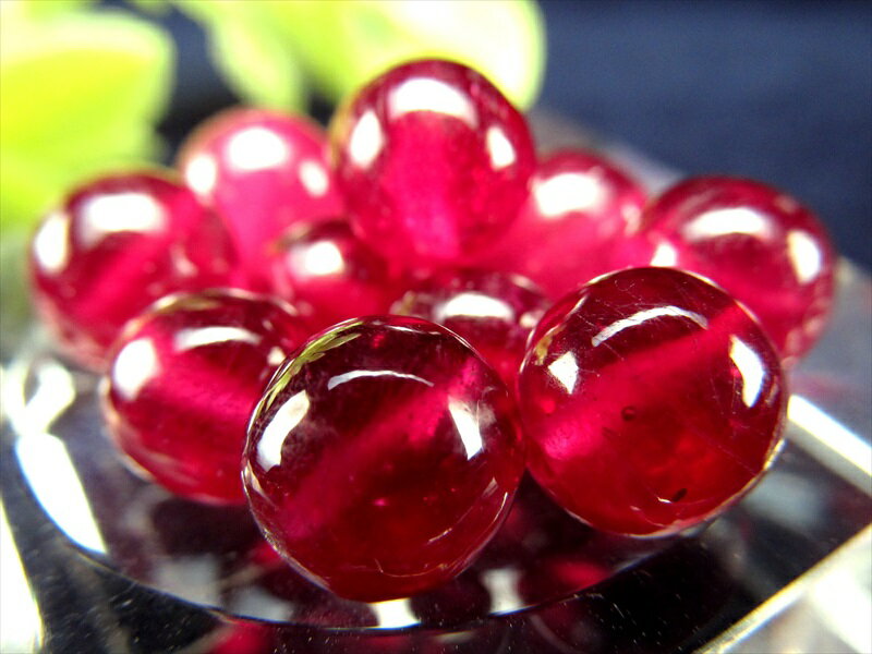 ●【粒売り】最高級プレミアランク【宝石質ルビー バラ珠売り】7mm 透明感抜群 濃厚レッド 宝石の女王【ミャンマー産】sai【tu-p】