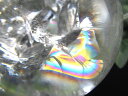 最良の虹! S級【天然水晶 虹入り 丸玉 台座付き】重さ323.5g φ61mm レインボー水晶 すべての浄化と純粋さの象徴 極上天然石 一点もの【ブラジル産】...