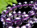 ● 4A 艶やかなクリアパープル【アメジスト(紫水晶)ブレスレット】約6.5mm-7mm×26珠 透明感抜群 愛の守護石 1点物【ブラジル産】sai(3)