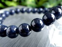 【26日01:59までクーポンで最大11%OFF】●3A【サファイア ブレスレット】8.5mm-9mm×22珠 艶感のある群青色 美しいサファイアブルー 世界4...
