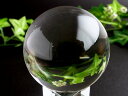 【1日23:59までポイント5倍】完全透明【無垢水晶 丸玉】重さ 180g 直径51mm 極上の透明感 天然水晶 天然石 クリスタル台座と豪華BOX付 一点物【...