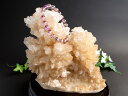 フラワータイプ!【カルサイト 結晶 クラスター 台座付】重さ2844g 特徴的シルエットが美しい 繁栄・成功・希望を表す石【方解石】【中国 貴州省産】