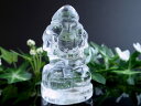 【9日までクーポンで最大11%off】縁起物【大黒天 天然 水晶彫刻置物】高さ約53mm 重さ約57g 七福神で有名な大黒天様 手のひらに収まるお手頃サイズ イ...