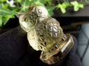 高品質【シトリン フクロウ彫り 止まり木(流木台座)付き】高さ48mm 重さ61g 富をもたらす商売繁盛の石 黄水晶 幸運を呼び込む鳥 縁起物ふくろう(不苦労)1点物【ブラジル産】