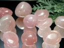 ●潤いピンク 【ローズクォーツ(紅水晶) タンブル 詰合せ】一袋約100g 約8-15個入り ぷるぷる透明ピンク 愛とやさしさの象徴【ブラジル産】