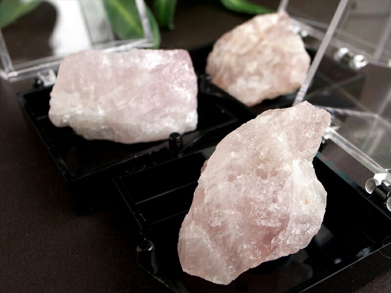 希少 国産原石 Sサイズ ローズクォーツ 原石 1個売り サイズ35ミリ×35ミ...