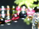 ●パライバ&インディゴ&ルベライト S級【超透明 MIXトルマリン(電気石) ブレスレット】6mm-6.5mm×30珠 心に活力と勇気を与える石 幸運・健康を引...