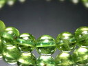 【26日01:59までクーポンで最大11%OFF】S級【ペリドット(かんらん石)ブレスレット】7mm-7.5mm×25珠 澄み切ったオリーブグリーン 女神ペレの...
