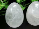 ●【水晶 エッグ型 置物】重さ約80g-90g前後 高さ45mm-50mm前後 すべての浄化と純粋さの象徴 卵型原石 タマゴ