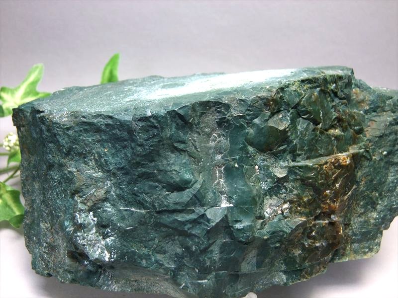 大特価 特大【出雲石 (碧玉) 原石】1134g 幅157mm 大地のパワーを感じる石 ジャスパー 碧玉 【島根県 松江市 玉湯町 玉造 花仙山 産】 パワース...
