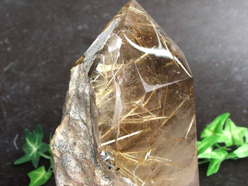  ブラックフライデー期間中ポイント5倍 迫力の母岩残し 5A ゴールドタ...