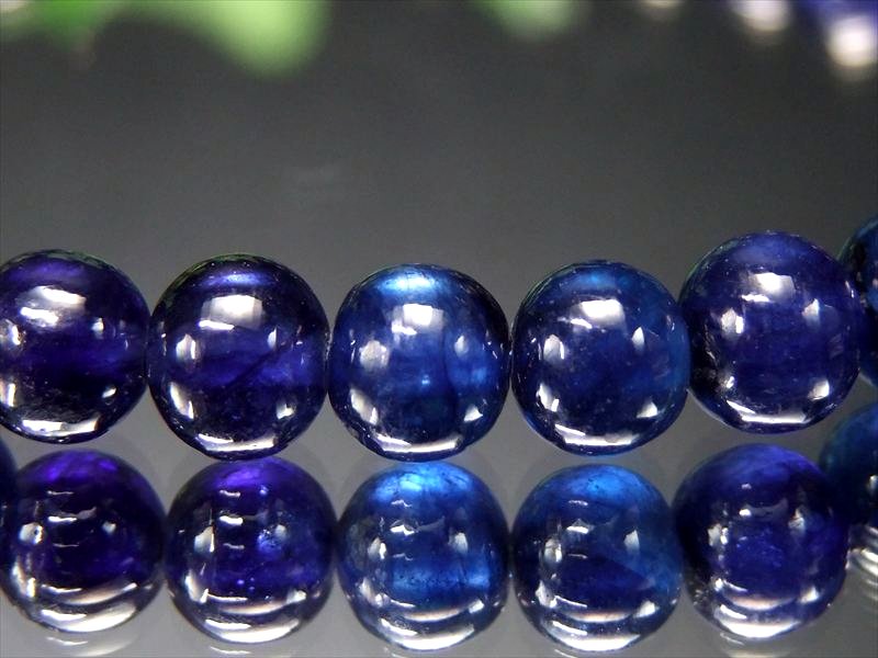 ●5A 濃いサファイアブルー【サファイア ブレスレット】約6.5mm-7mm×32珠 美しいサファイアブルー 透明感良好 9月の誕生石【ミャンマー産】 パワーストーン 天然石