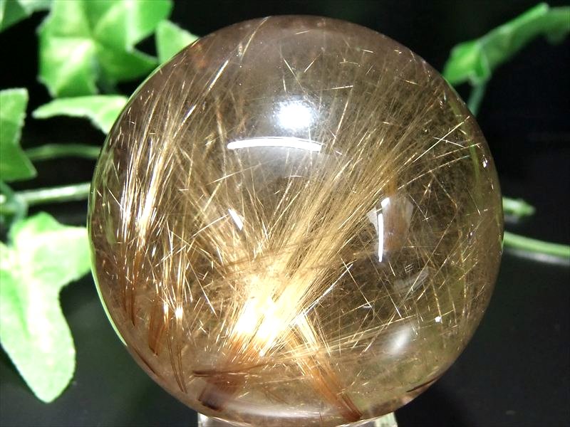 ●虹入り 流星タイチン針 5A 束状 タイチンゴールドルチル 水晶（スモーキ...