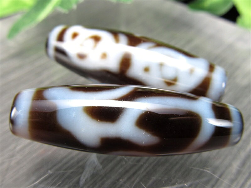 【佛龍眼梵字天珠 虚空蔵菩薩 丑・寅年 タラーク】約36mm-38mm 1個売り 天珠 至純...