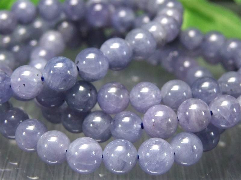 大特価 4本 3A【 タンザナイト ブレスレット 】6.5mm-7mm×27珠 人生を良い方向へと導く石 12月の誕生石 持ち主の魅力を高める石 パワーストーン 【タンザニア産】 パワーストーン 天然石 ブルーゾイサイト ブレスレット