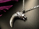 ●【激安宣言】【ギベオン ウルフファングペンダントトップ】縦約43.5mm 1個売り SILVER925メテオライト(隕石)【ナミビア・ハルダブ州産】【geki...