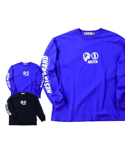 【大きいサイズ】天竺長袖Tシャツ【NESTA BRAND(ネスタブランド)】メンズ 3L/4L/5L/6L/8L ビッグサイズ