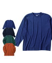 【大きいサイズ】オーガニックコットンクルーネック長袖Tシャツ【Mc.S.P(エムシーエスピー)】メンズ 3L/4L/5L/6L ビッグサイズ