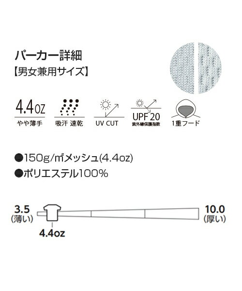 【4L/5L 上下セット】4.4ozドライジップパーカー＋ドライパンツ【オリジナルプリント対応】海やキャンプでの日焼け防止 名入れ パーカー UVカット 軽い 涼しい 無地 ロングパンツ メッシュ 吸汗速乾 XXXL/XXXXL ネーム刺繍 tシャツ