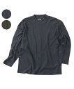 【大きいサイズ】オーガニックスムース起毛ハイネック長袖Tシャツ【Mc.S.P(エムシーエスピー)】メンズ 3L/4L/5L/6L ハイネック オーガニックコットン ビッグサイズ