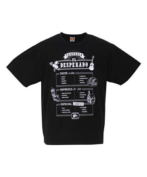 【大きいサイズ】新日本プロレス エル・デスペラード「Carta」半袖Tシャツ【新日本プロレス(シン二ホンプロレス)】メンズ 3L/4L/5L/6L/8L ビッグサイズ