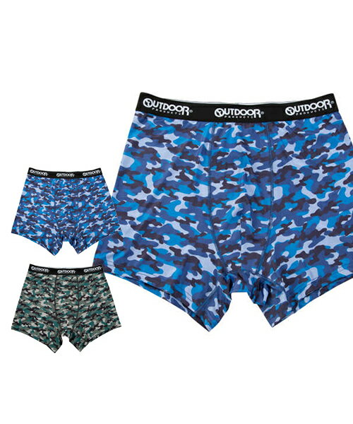 ポリエステルベア天カモフラ柄ボクサ...